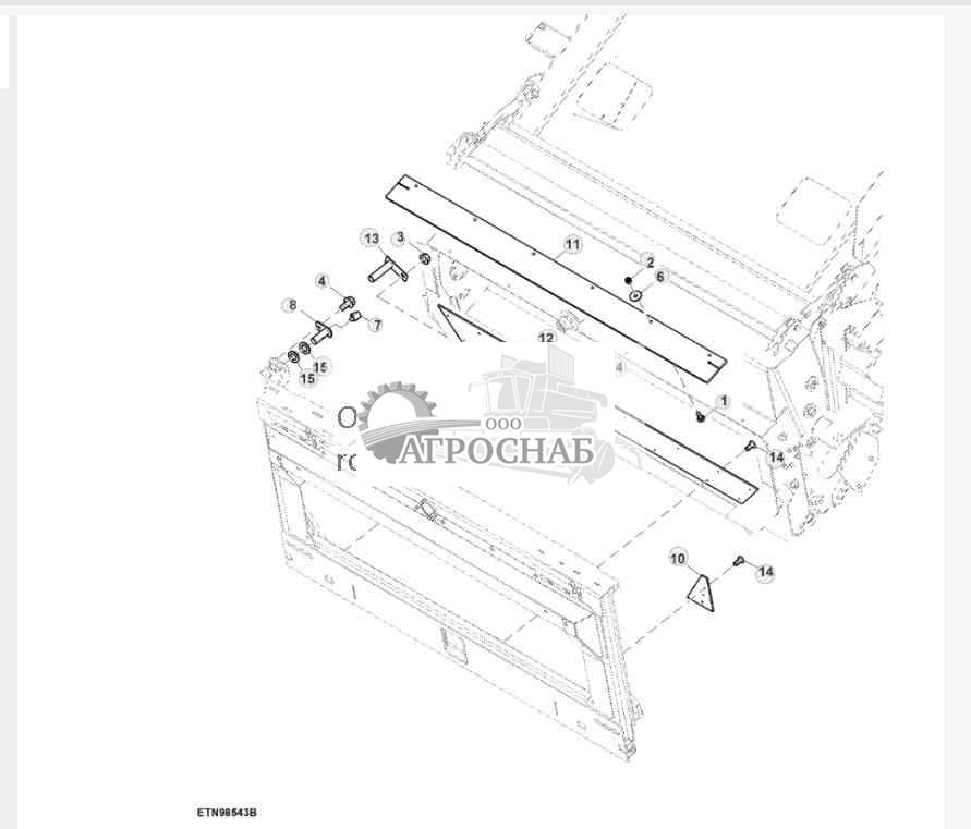 Ограничительная шторка  кронштейны на наклонной камере, HillMaster™ 
